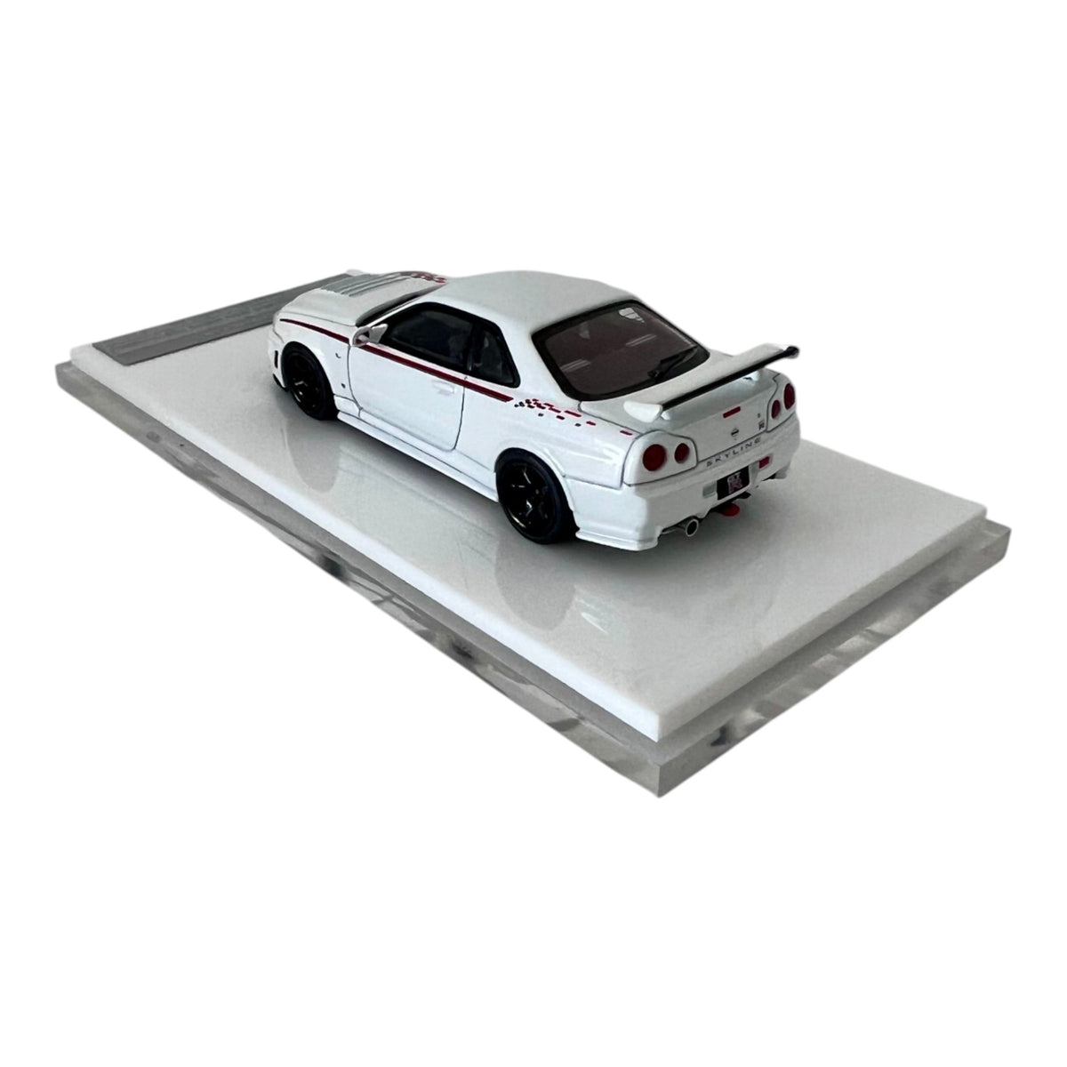 Motorhelix - Pre-Order - Nissan Skyline GT-R R34 NISMO Customized, White Pearl - M63487