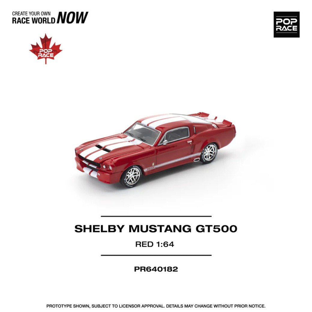 Pop Race - Pre-Order - Shelby Mustang GT500, red - Canada Special - PR640182