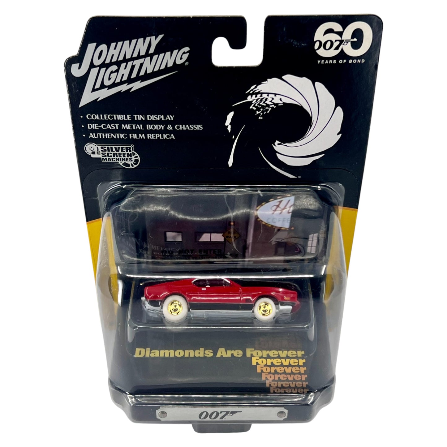 Johnny Lightning - 1971 Ford Mustang - James Bond - Diorama - Chase Version