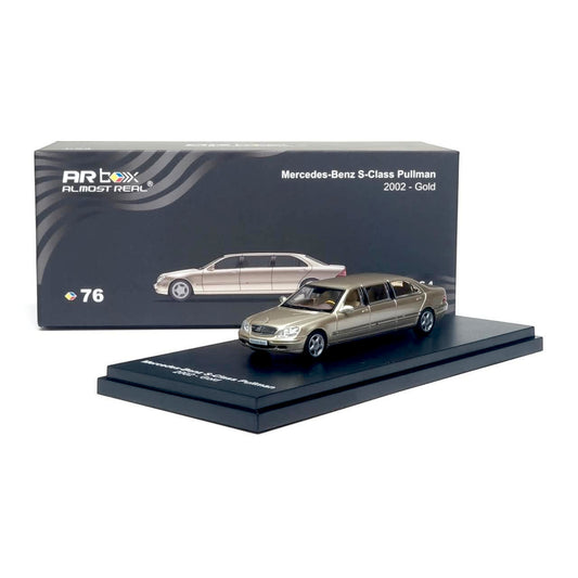 ARBox Almost Real - Pre-Order - 2002 Mercedes-Benz S-Class Pullman, gold - 620412001