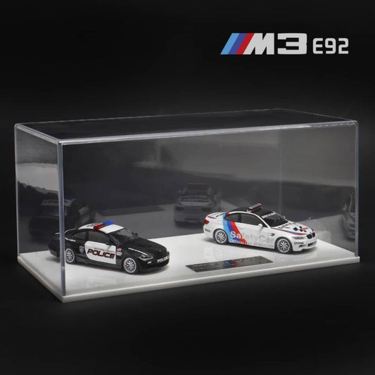 BSC x Fine Model - BMW M3 E92 Twin Cars Set - NFS Police + Safty Car - HEC 2025 Event Cars