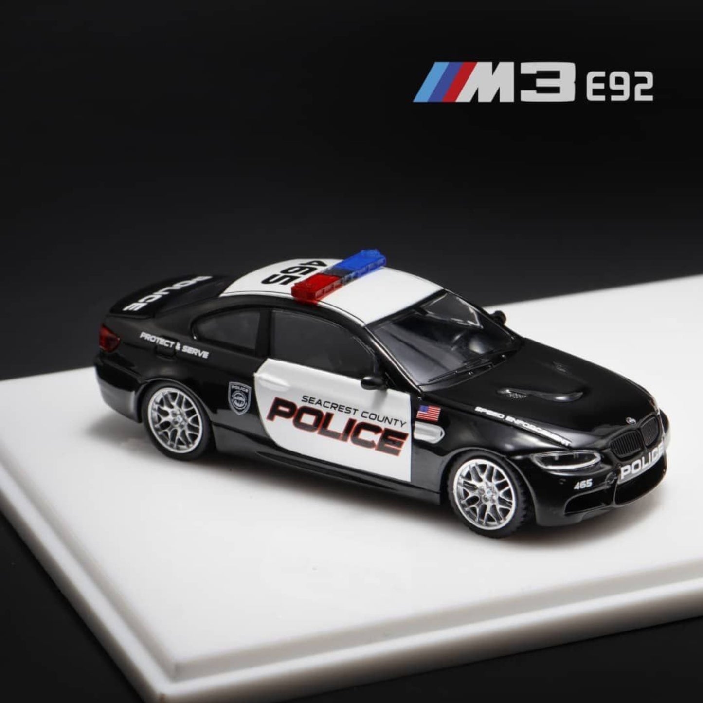 BSC x Fine Model - BMW M3 E92 Twin Cars Set - NFS Police + Safty Car - HEC 2025 Event Cars