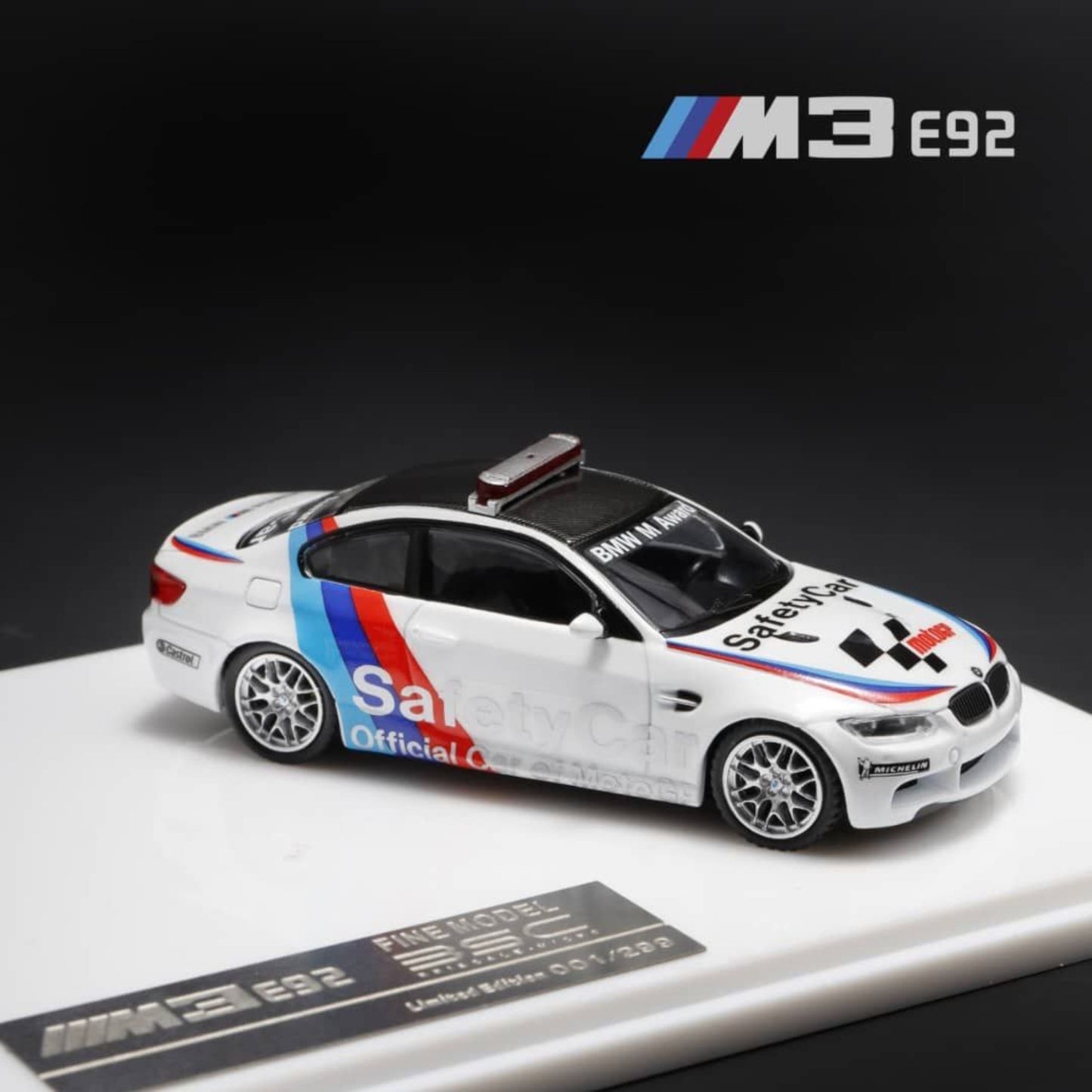 BSC x Fine Model - BMW M3 E92 Twin Cars Set - NFS Police + Safty Car - HEC 2025 Event Cars
