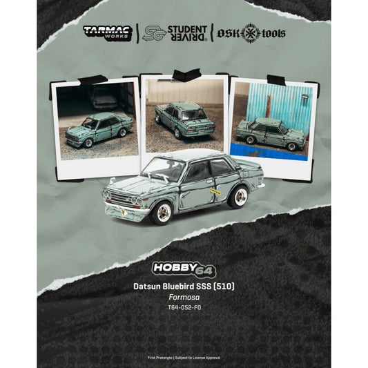 Tarmac Works - Pre-Order - DATSUN 510 BLUEBIRD WAGON SSS 1973 - T64-052-FO