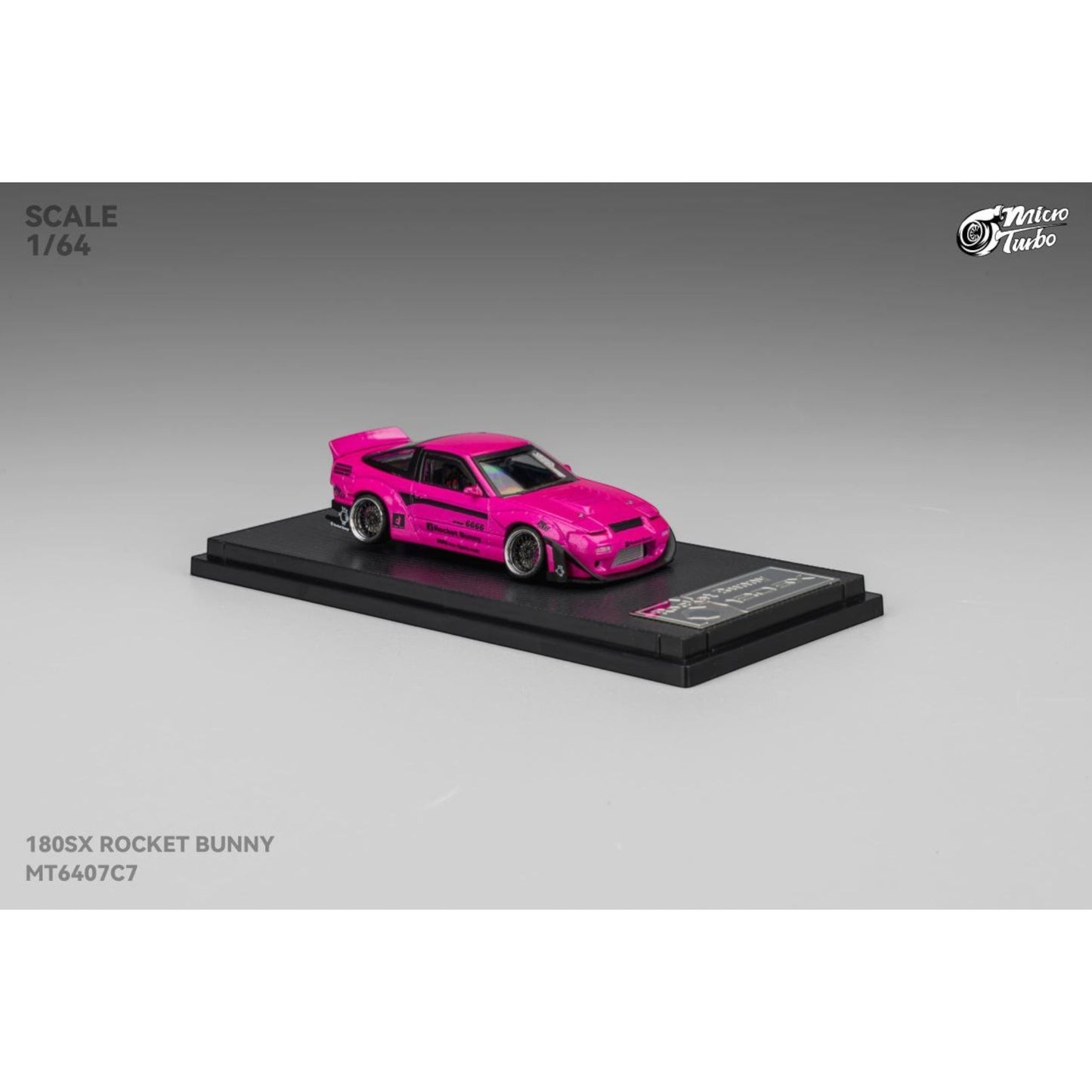 Micro Turbo - Pre-Order - Custom 180SX Rocket Bunny , Magenta - MT6407C7