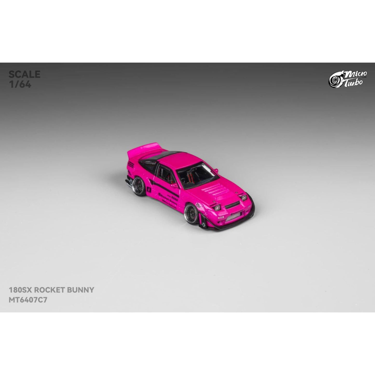 Micro Turbo - Pre-Order - Custom 180SX Rocket Bunny , Magenta - MT6407C7