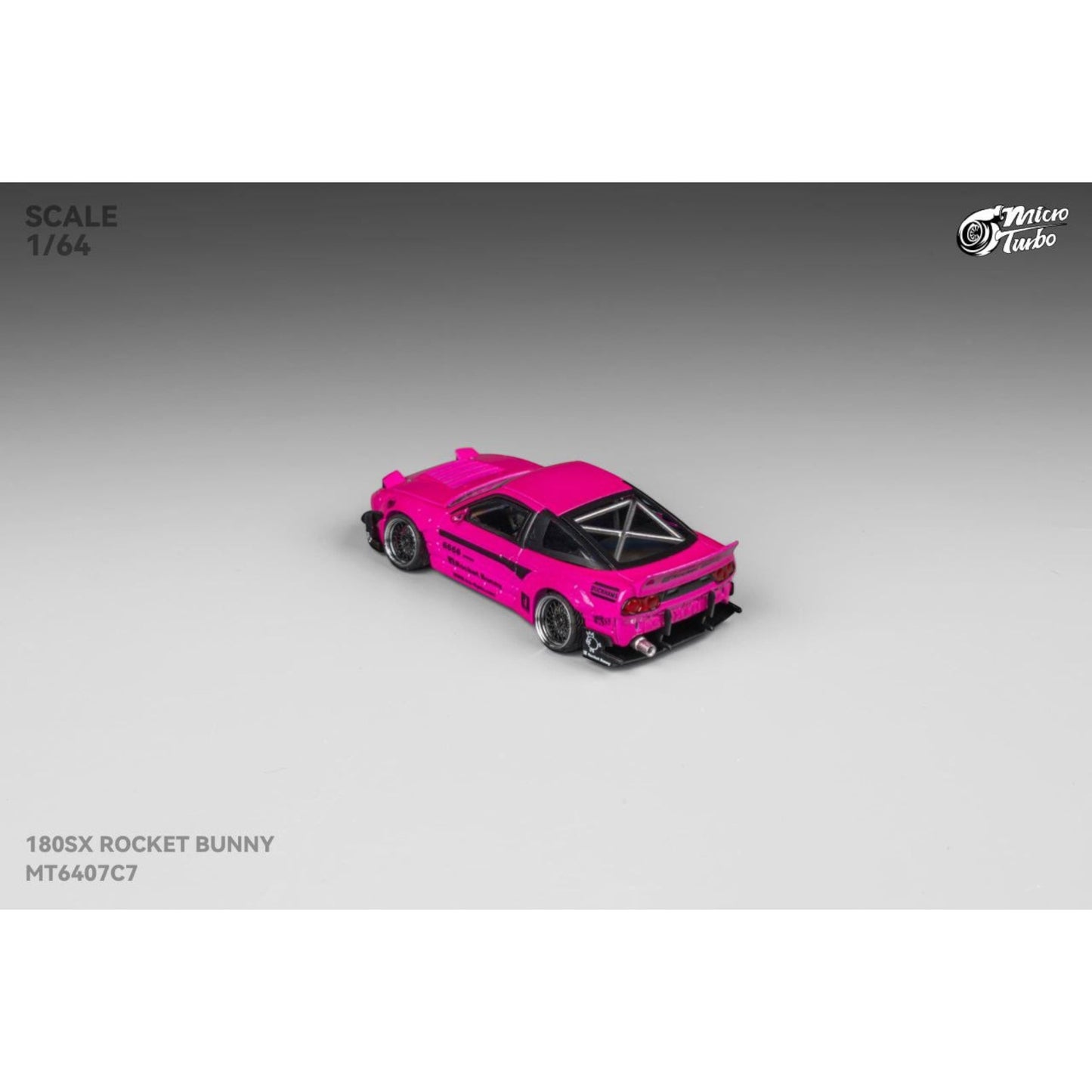 Micro Turbo - Pre-Order - Custom 180SX Rocket Bunny , Magenta - MT6407C7