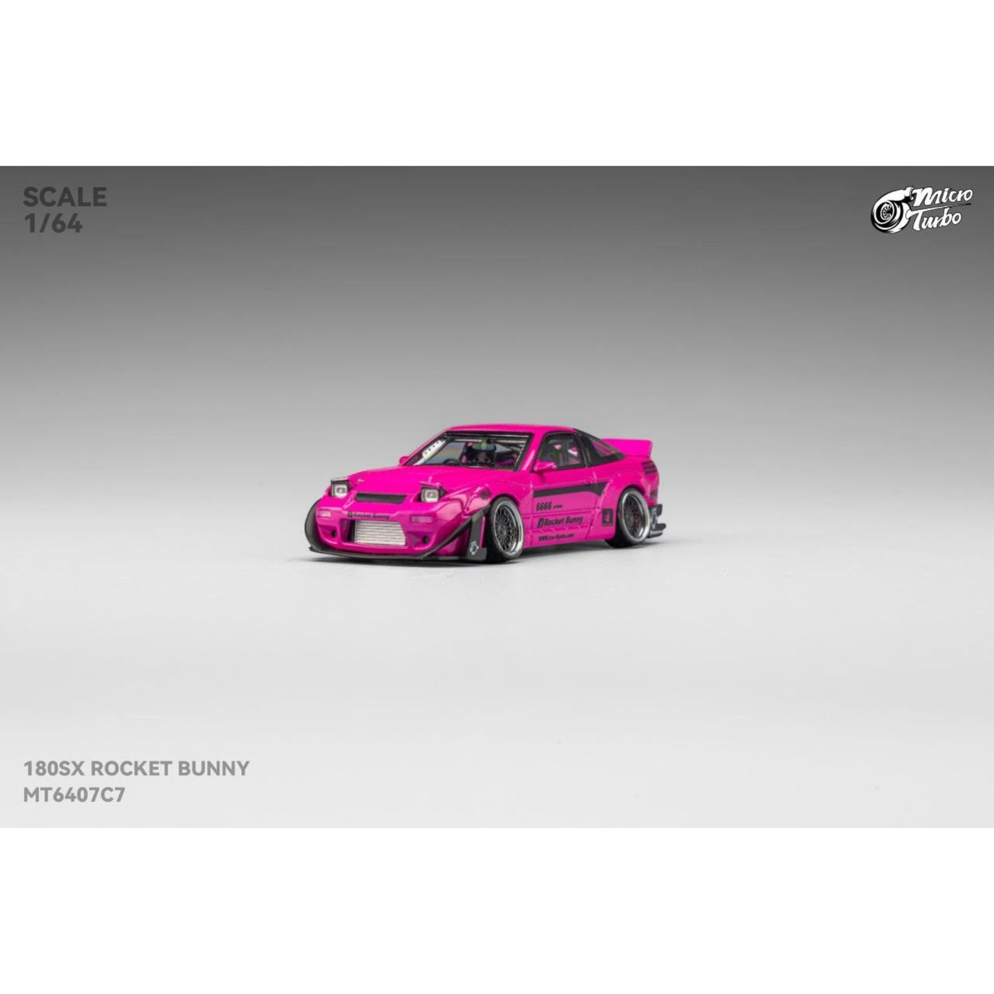 Micro Turbo - Pre-Order - Custom 180SX Rocket Bunny , Magenta - MT6407C7