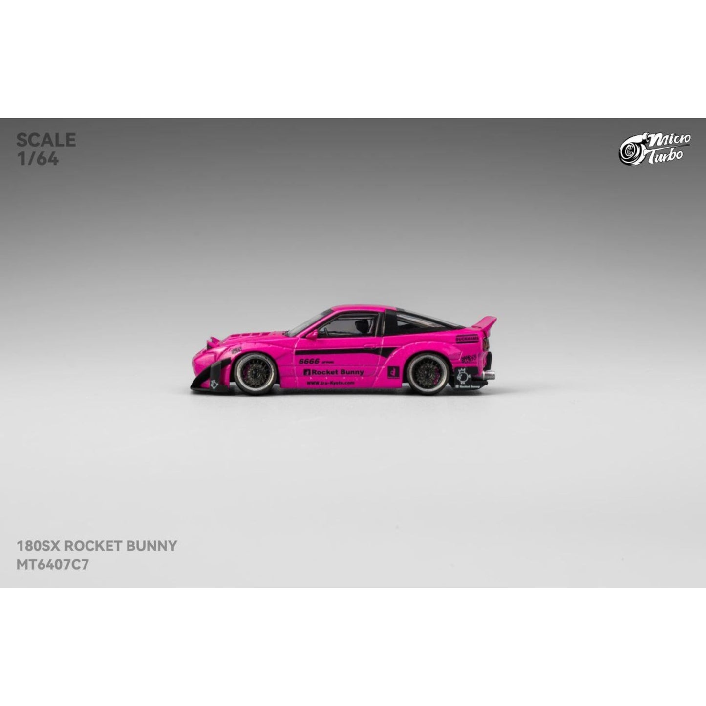 Micro Turbo - Pre-Order - Custom 180SX Rocket Bunny , Magenta - MT6407C7