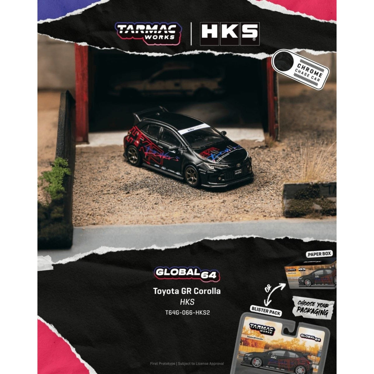 Tarmac Works - Pre-Order - Toyota GR Corolla, HKS - T64G-066-HKS2