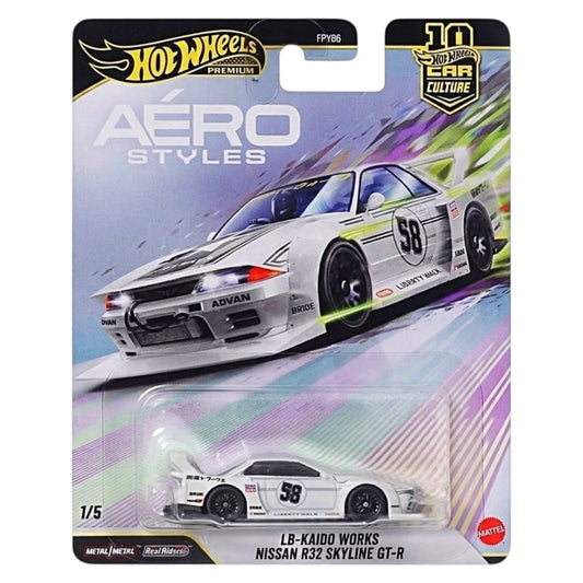 Hot Wheels 2026 - Aero Styles - LB-Kaido Works Nissan R32 Skyline GT-R - JKF05