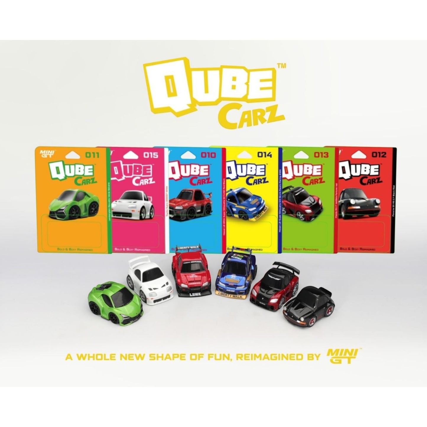 Mini GT - Pre-Order - QubeCarz Kollektion 03 - 010-015 - 6x Modelle 260327Q