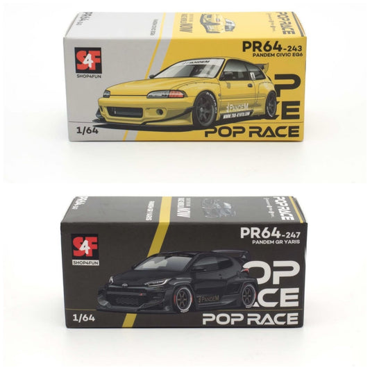 Pop Race - Pandem GR Yaris & Pandem EG6 Philippines Exclusive - PR640247 & PR640243