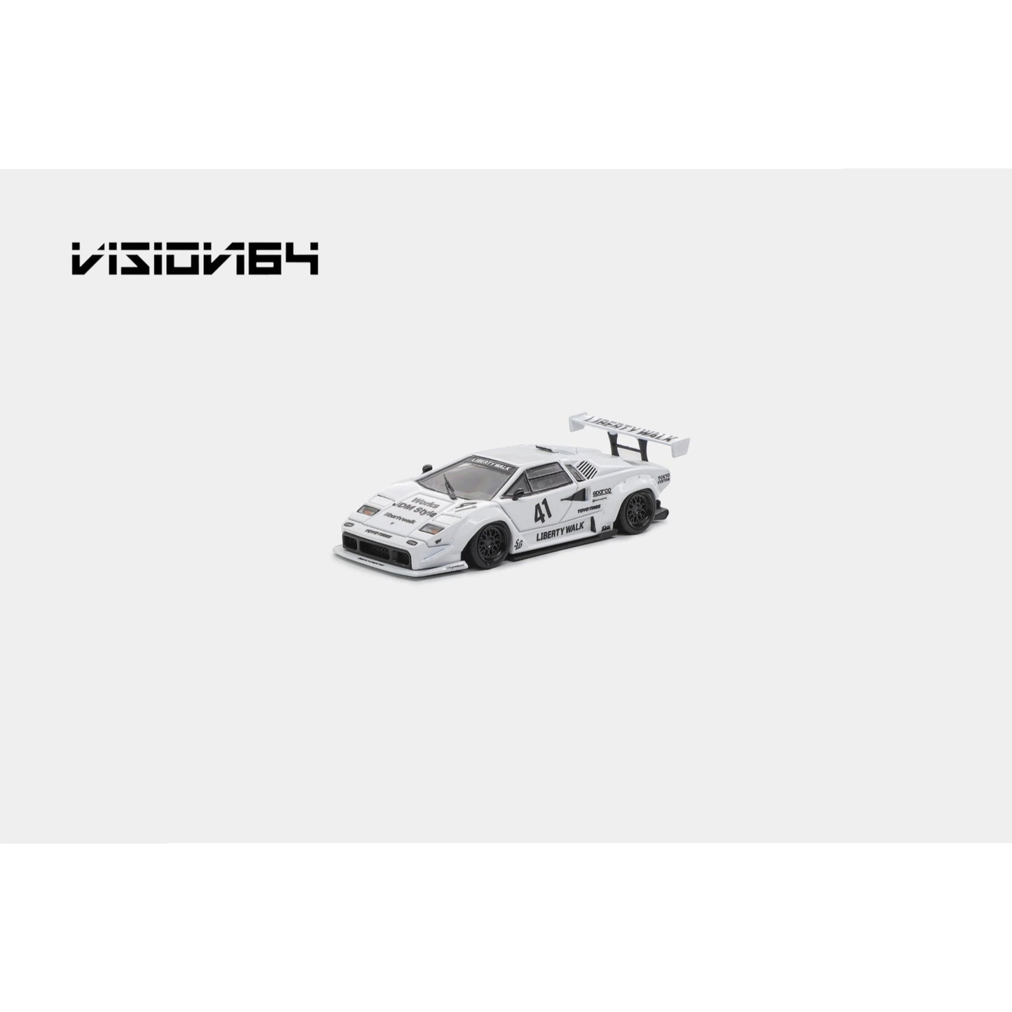 Vision64 - LBWK Countach, white - Luxury Version - VI64-LBC-WHI-L
