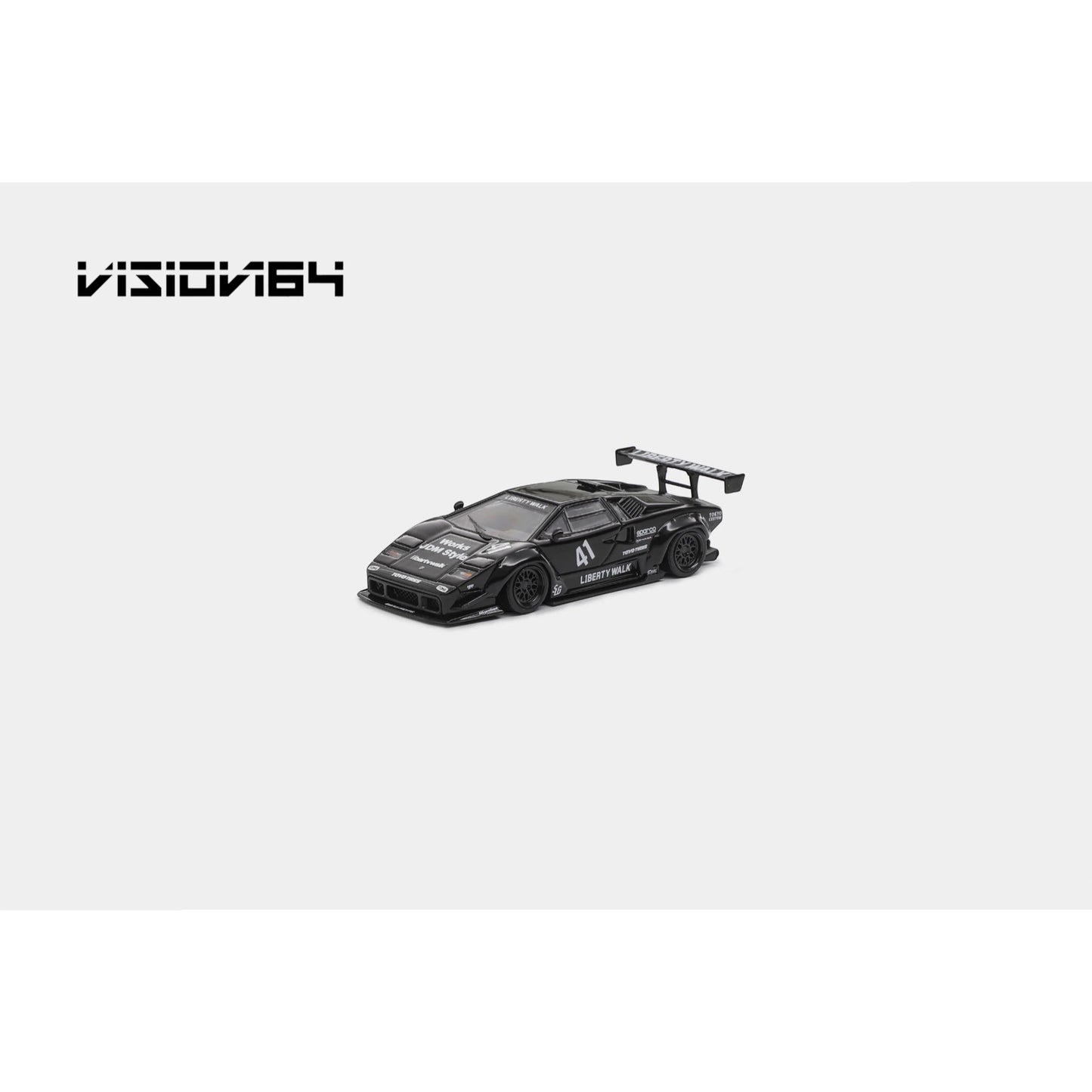 Vision64 - LBWK Countach, black - Luxury Version - VI64-LBC-BLK-L