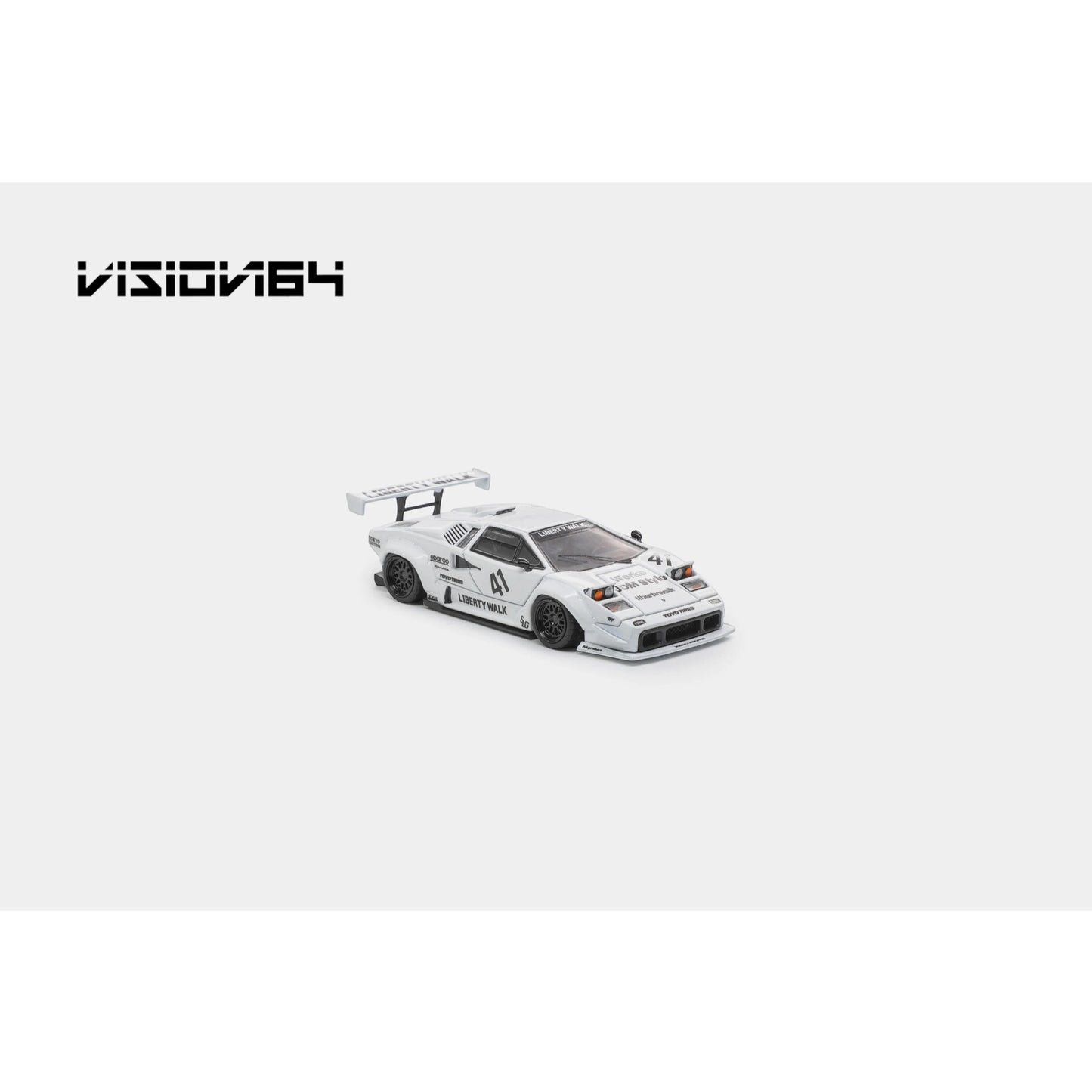 Vision64 - LBWK Countach, white - Luxury Version - VI64-LBC-WHI-L