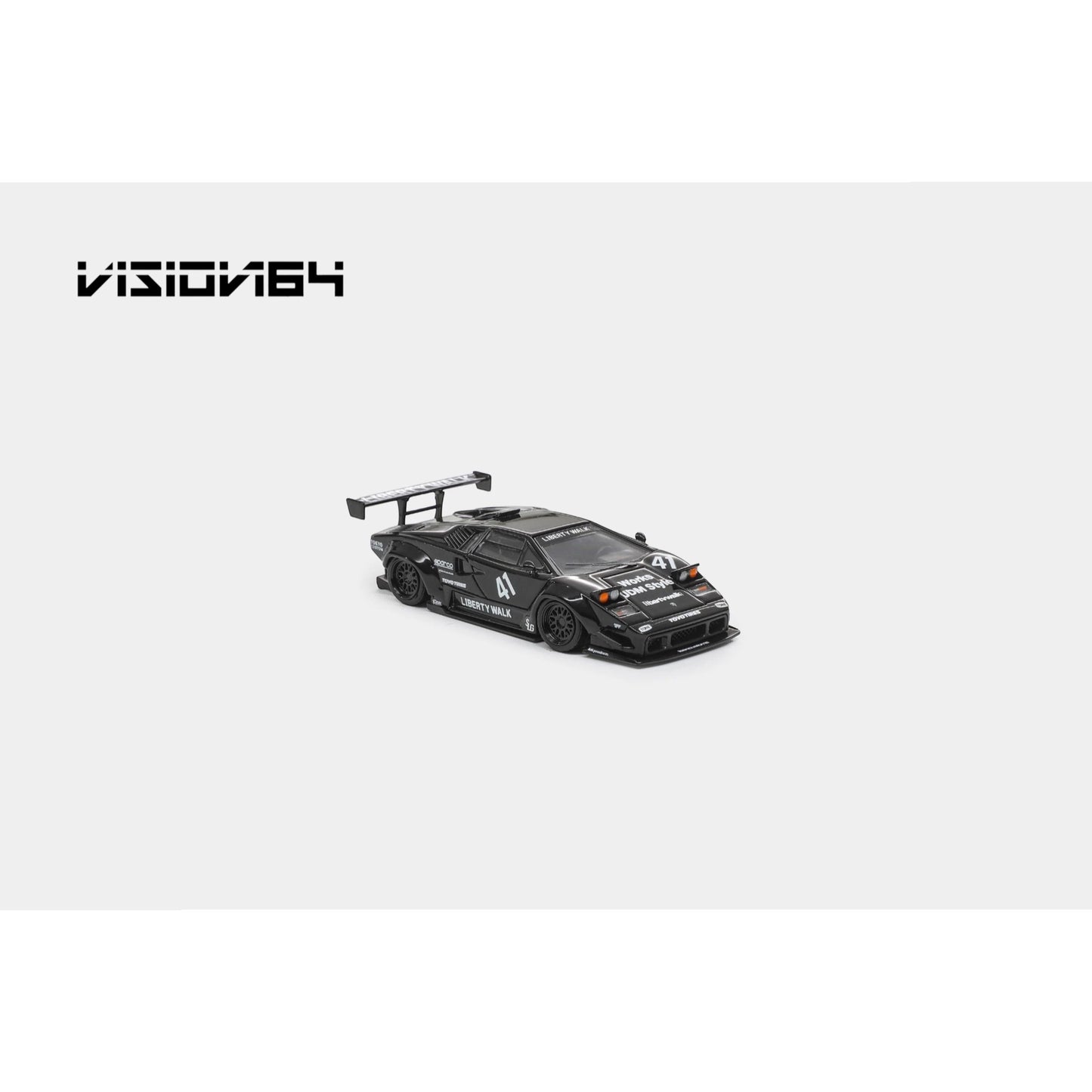 Vision64 - LBWK Countach, black - Luxury Version - VI64-LBC-BLK-L