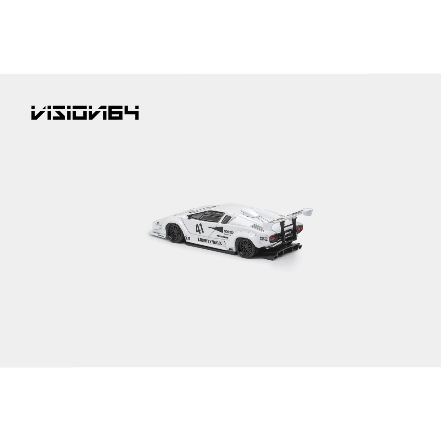 Vision64 - LBWK Countach, white - Luxury Version - VI64-LBC-WHI-L
