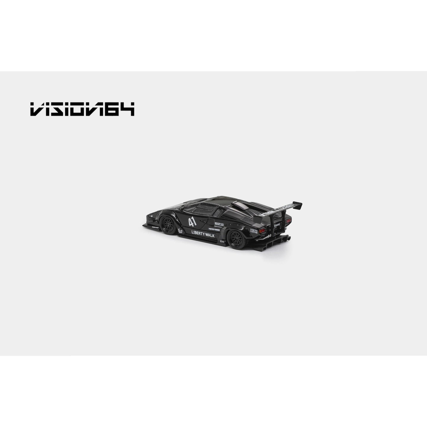 Vision64 - LBWK Countach, black - Luxury Version - VI64-LBC-BLK-L
