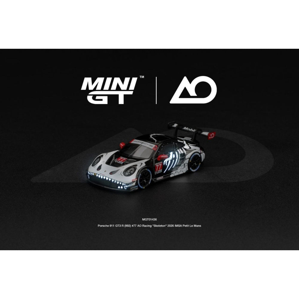 Mini GT - Pre-Order - Porsche 911 GT3 R (992) #77 AO Racing 