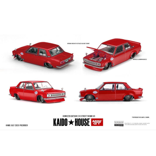 Mini GT Kaido House - Pre-Order - Datsun 510 Street Nismo V3 - KHMG229
