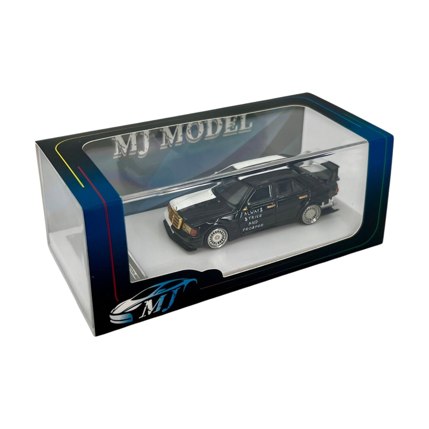 MJ Models - Mercedes-Benz 190E W201 2.5-16 EVO - black-white