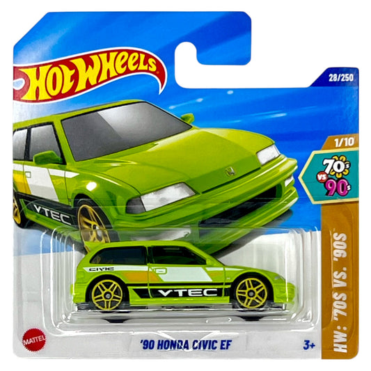 Hot Wheels 2025 - ´90 Honda Civic EF - ´70 VS. ´90s 1/10 - HYX90 - 28/250