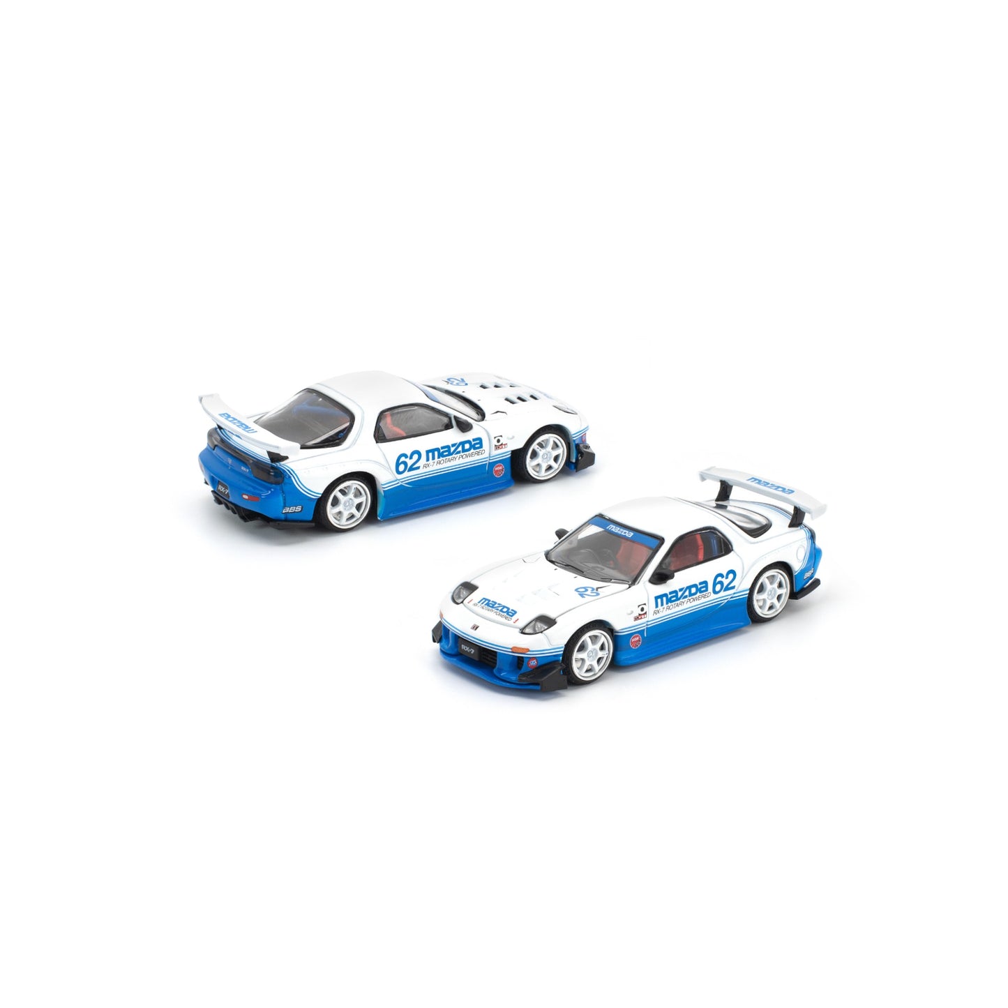 Pop Race x Enigma- Pre-Order - MAZDA RX7 (FD3S) BLUE / WHITE - PRE021