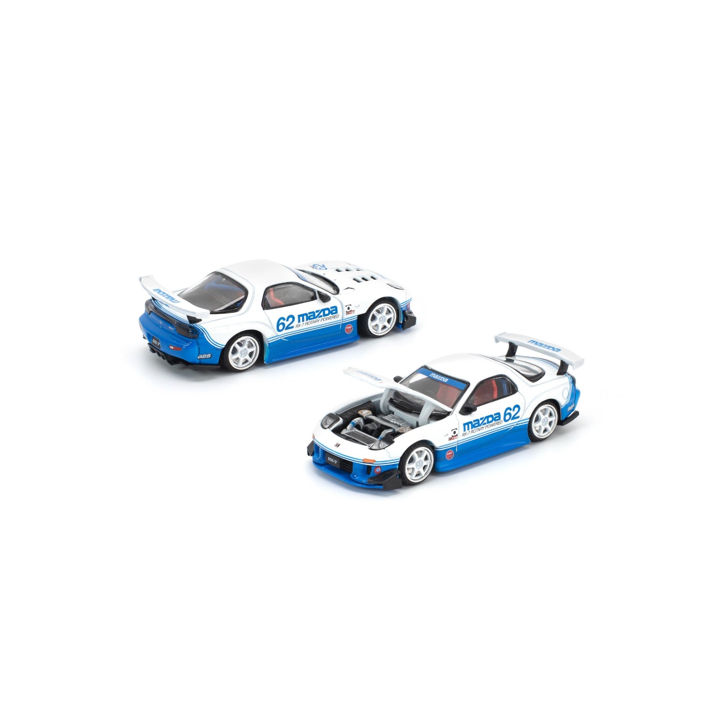 Pop Race x Enigma- Pre-Order - MAZDA RX7 (FD3S) BLUE / WHITE - PRE021