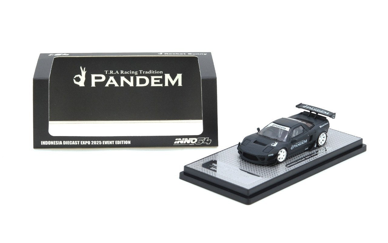 INNO64 - Pre-Order - Honda NSX (NA1)  "Pandem Rocket Bunny" Black - 2025 Indonesia Diecast Expo (IDE-XII)