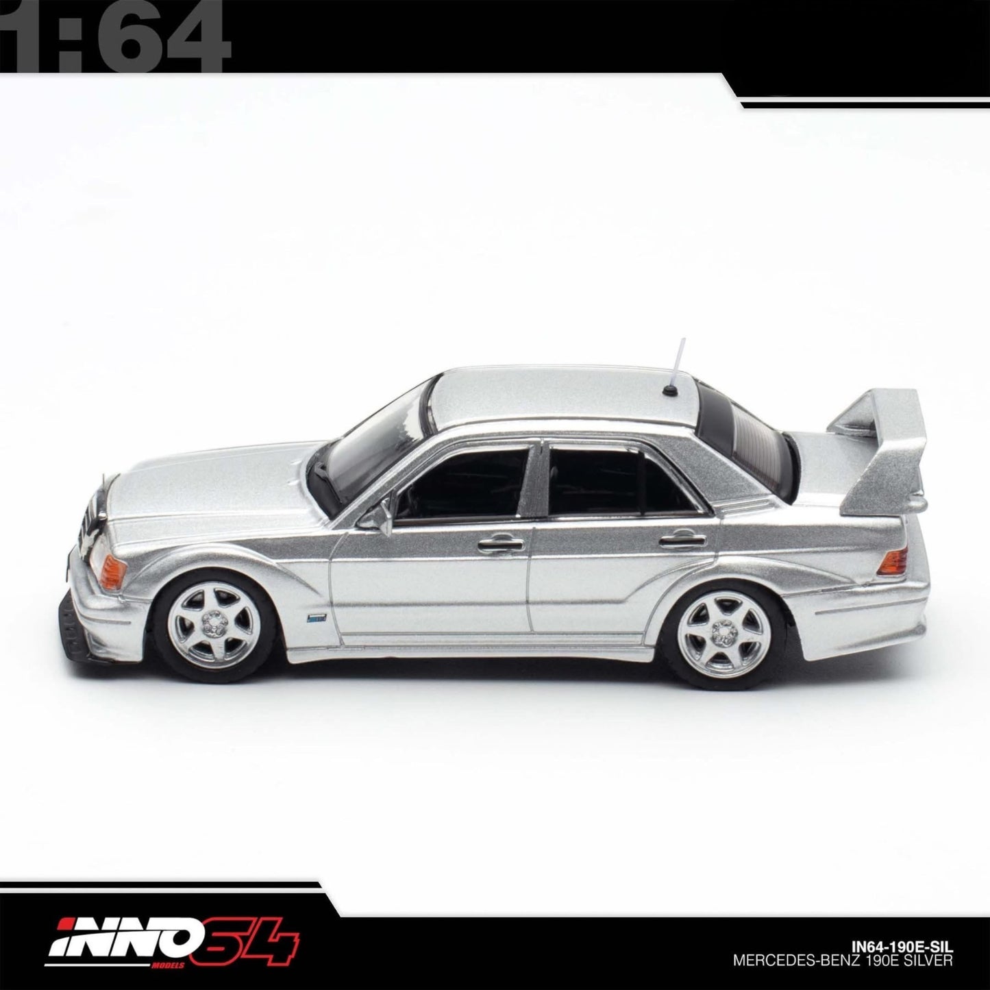 INNO64 - Pre-Order - Mercedes-Benz 190E 2.5-15 Evolution II - IN64-190E-SIL