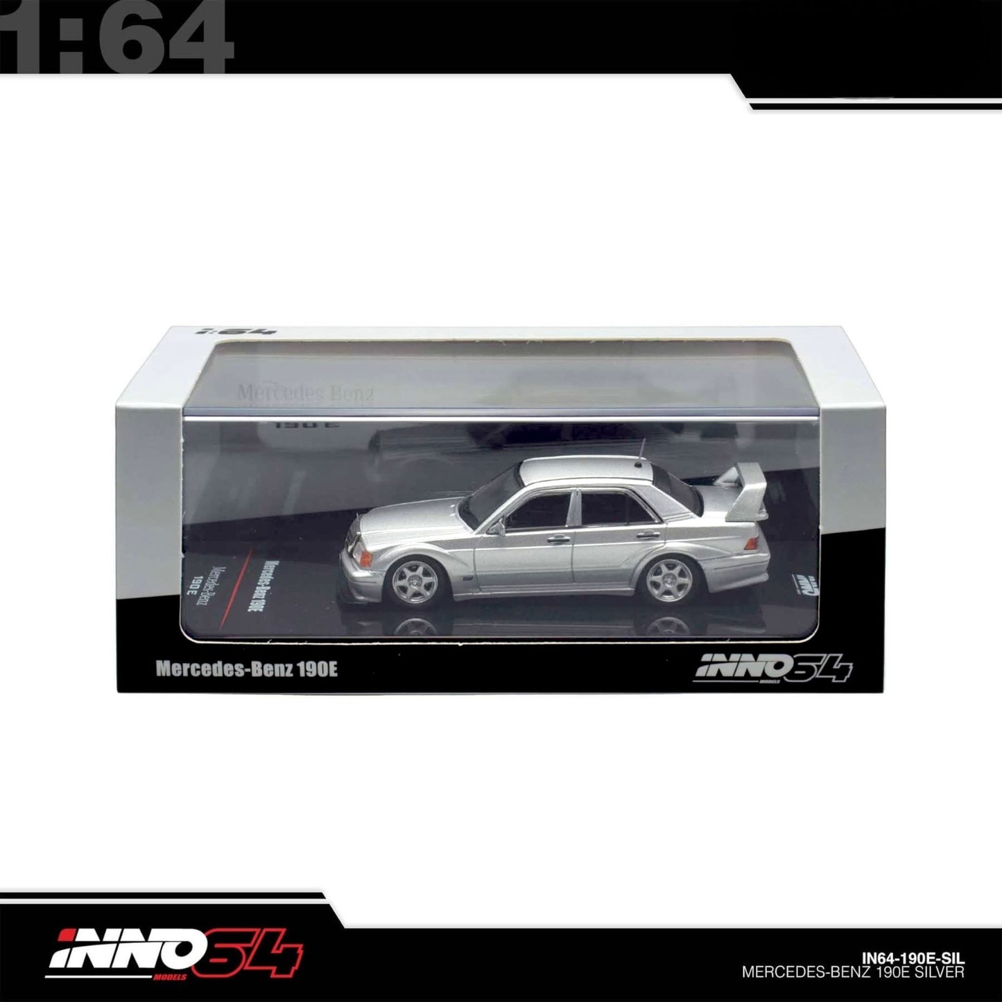INNO64 - Pre-Order - Mercedes-Benz 190E 2.5-15 Evolution II - IN64-190E-SIL