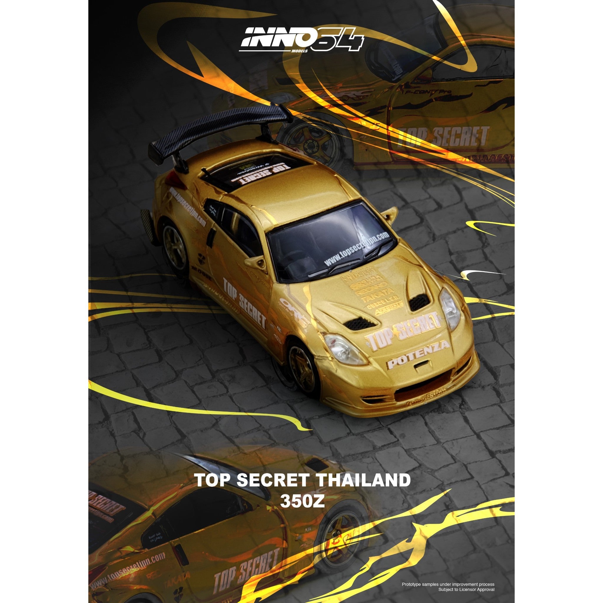 INNO64 - Pre-Order - TOP SECRET THAILAND Nissan 350Z - IN6-350ZTST-TSTOS
