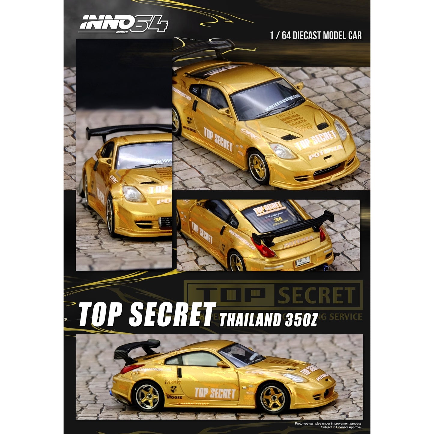 INNO64 - Pre-Order - TOP SECRET THAILAND Nissan 350Z - IN6-350ZTST-TSTOS