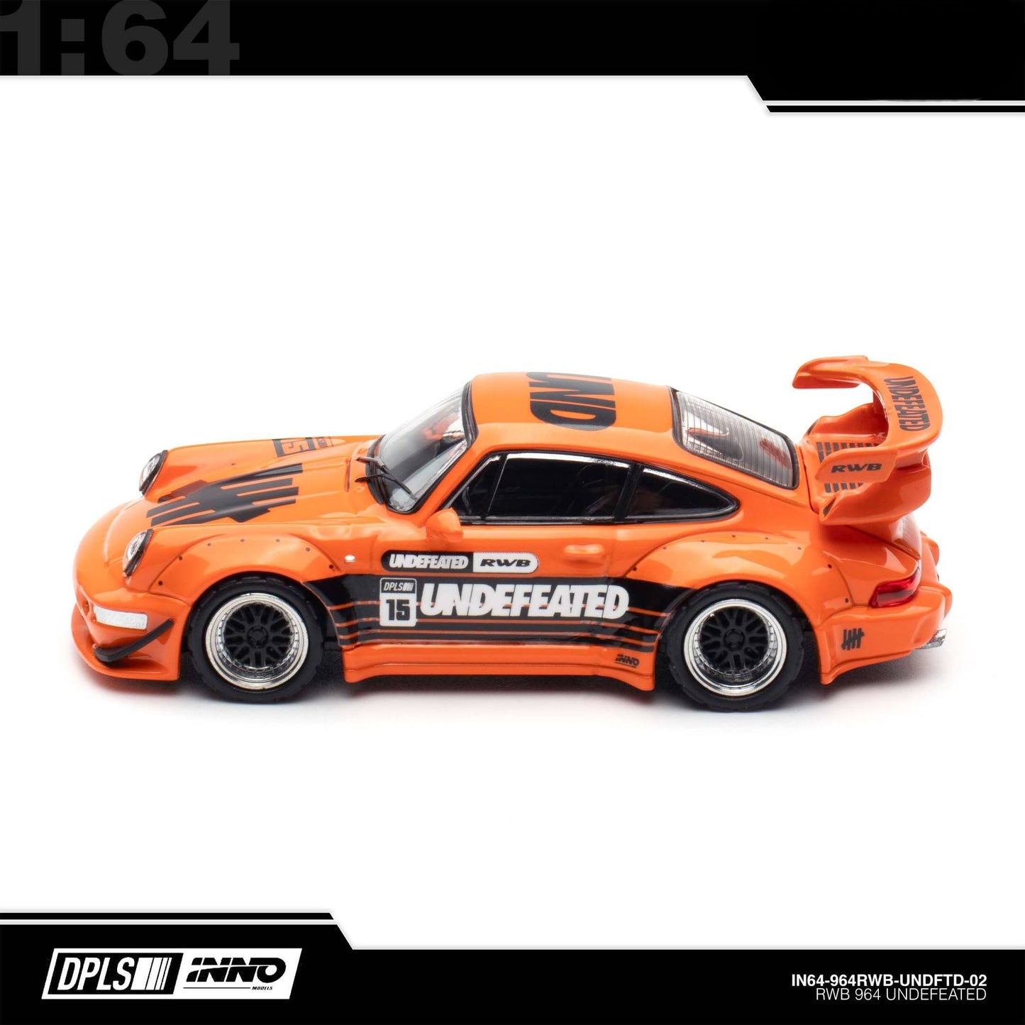 INNO64 - 964 RWB “UNDEFEATED” Orange - 2025 Indonesia Diecast Expo (IDE-XII)