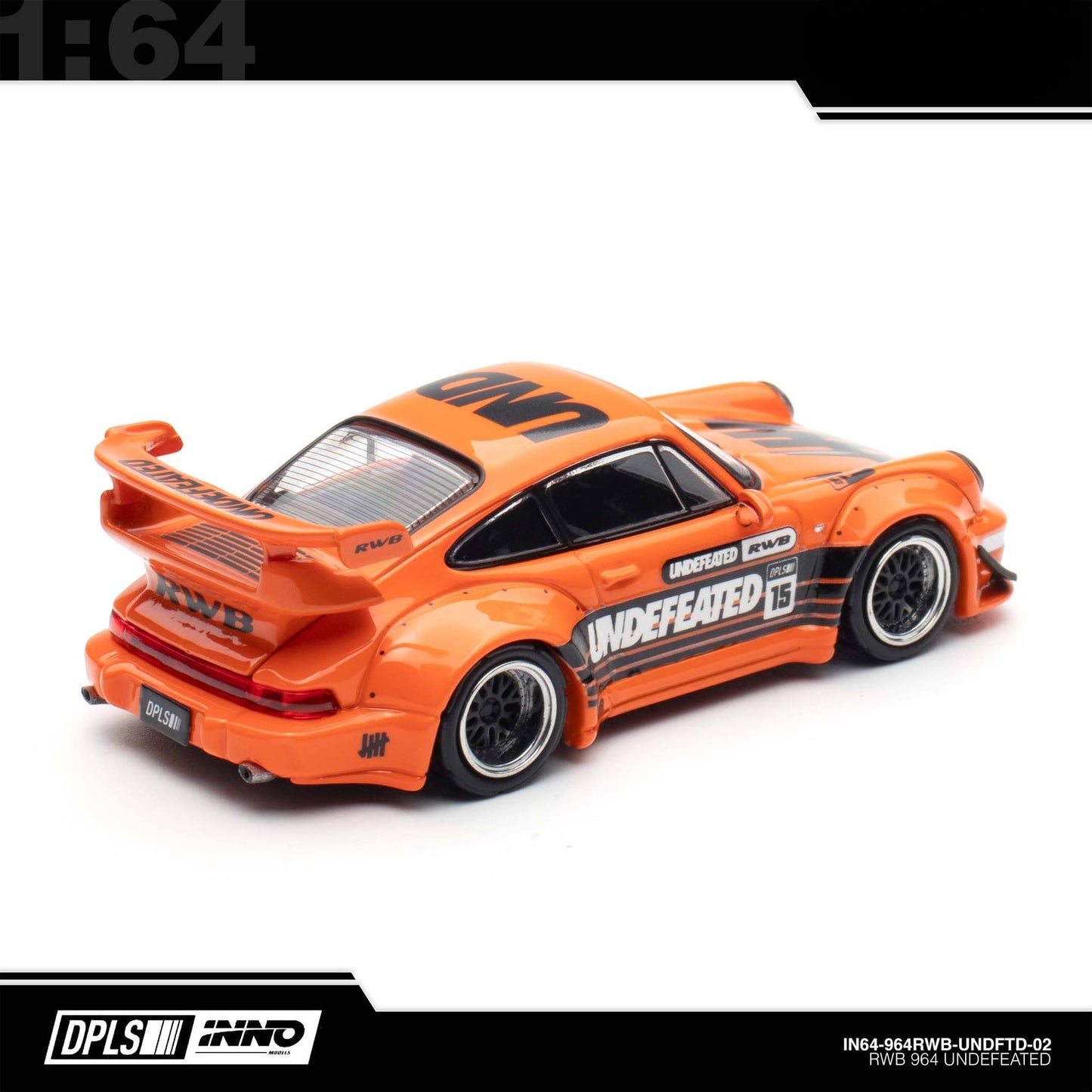 INNO64 - 964 RWB “UNDEFEATED” Orange - 2025 Indonesia Diecast Expo (IDE-XII)