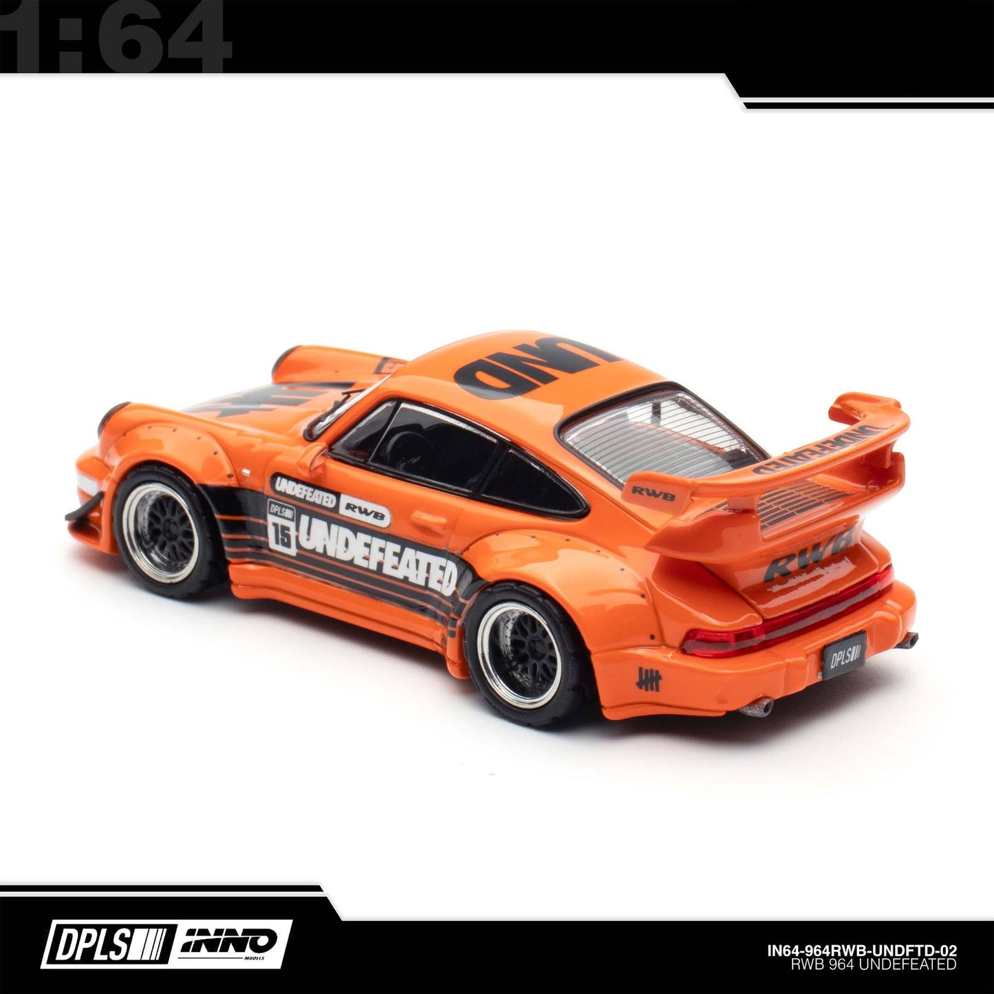 INNO64 - 964 RWB “UNDEFEATED” Orange - 2025 Indonesia Diecast Expo (IDE-XII)