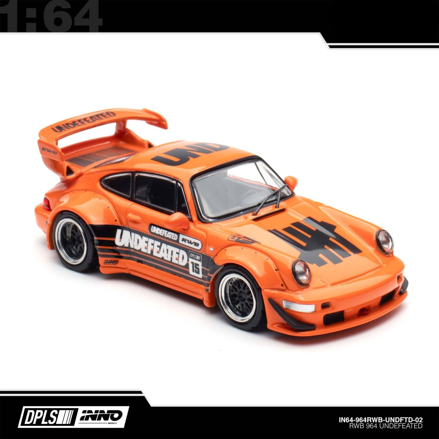 INNO64 - 964 RWB “UNDEFEATED” Orange - 2025 Indonesia Diecast Expo (IDE-XII)