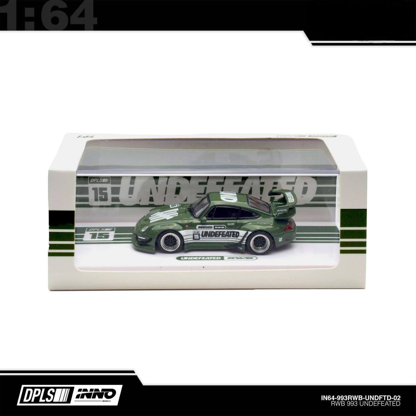 INNO64 - 993 RWB “UNDEFEATED” Green - 2025 Indonesia Diecast Expo (IDE-XII)