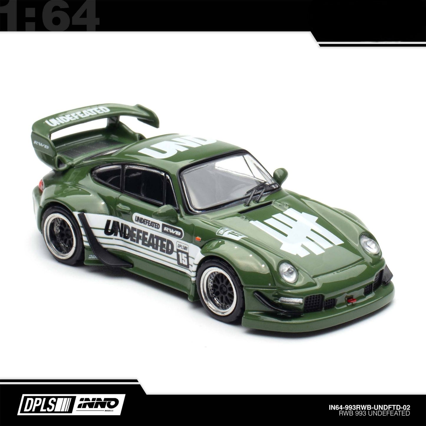 INNO64 - 993 RWB “UNDEFEATED” Green - 2025 Indonesia Diecast Expo (IDE-XII)