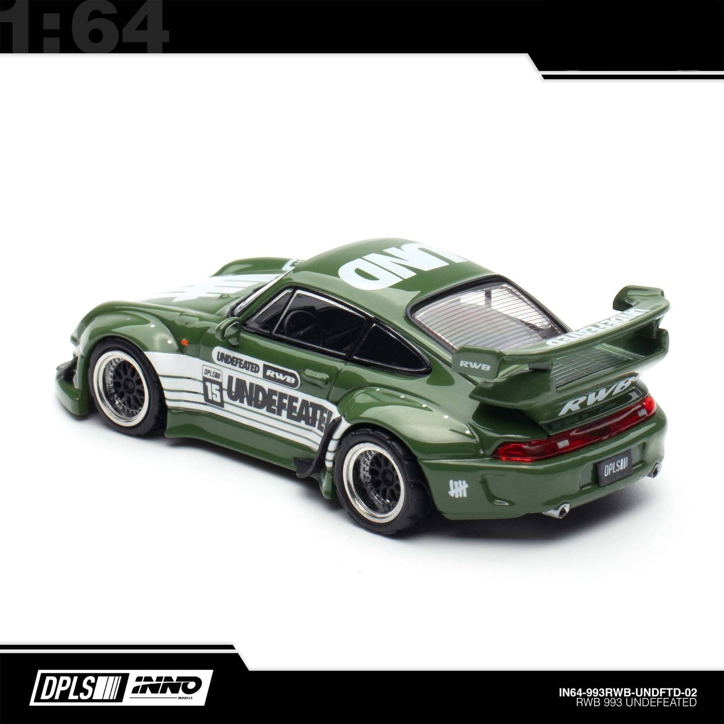 INNO64 - 993 RWB “UNDEFEATED” Green - 2025 Indonesia Diecast Expo (IDE-XII)