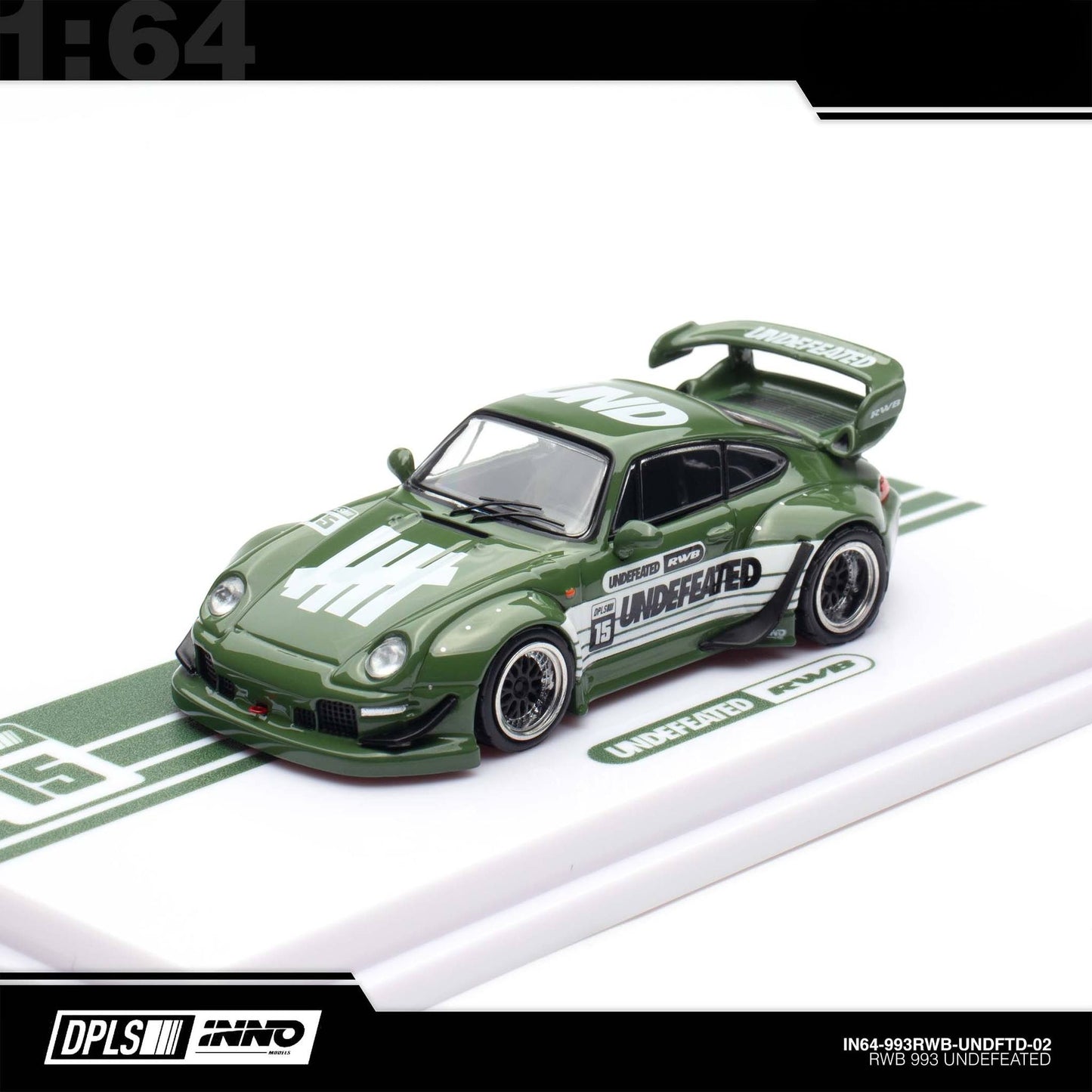 INNO64 - 993 RWB “UNDEFEATED” Green - 2025 Indonesia Diecast Expo (IDE-XII)