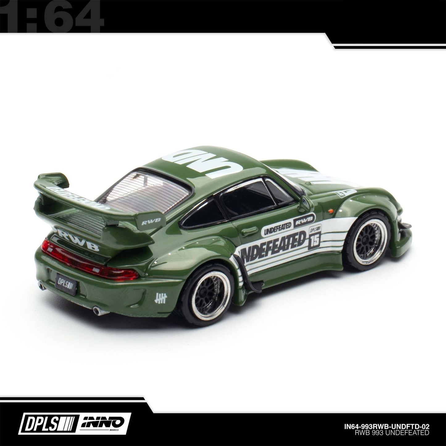 INNO64 - 993 RWB “UNDEFEATED” Green - 2025 Indonesia Diecast Expo (IDE-XII)