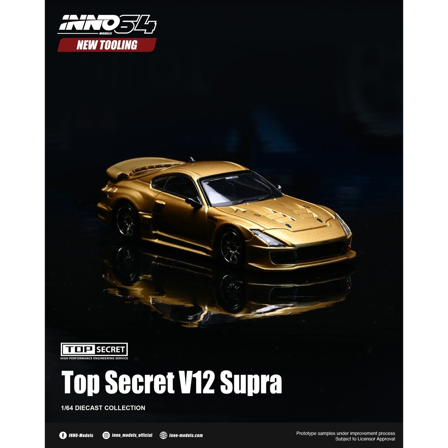 INNO64 - Pre-Order - TOP SECRET V12 Toyota SUPRA - IN64-A80TSV12-01