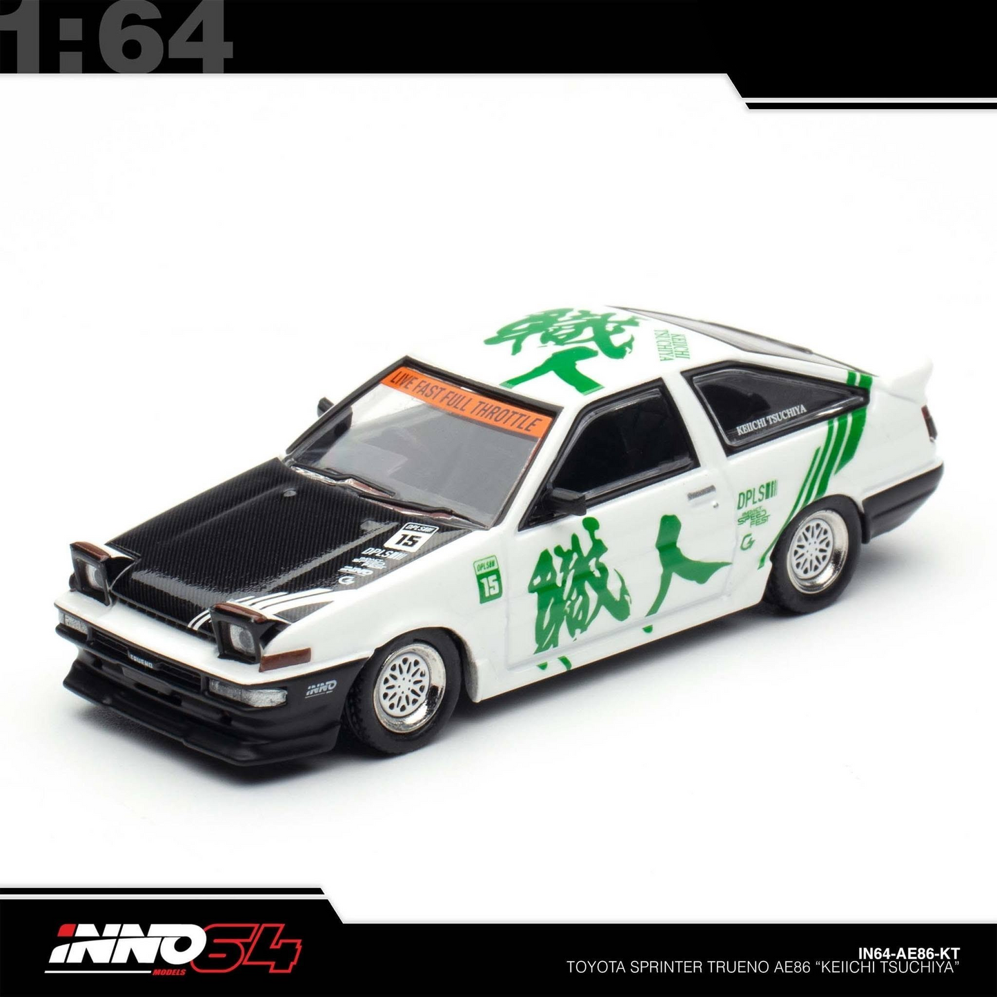 INNO64 - Toyota Sprinter Trueno AE86 *Keiichi Tsuchiya* Limited Edition - IN64-AE86-KT