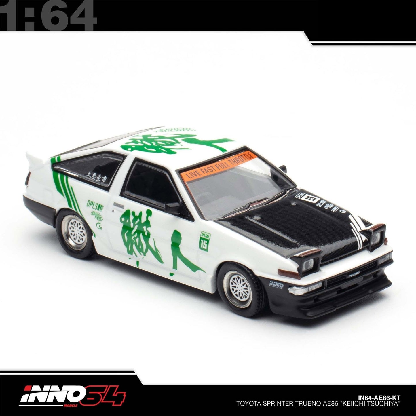 INNO64 - Toyota Sprinter Trueno AE86 *Keiichi Tsuchiya* Limited Edition - IN64-AE86-KT