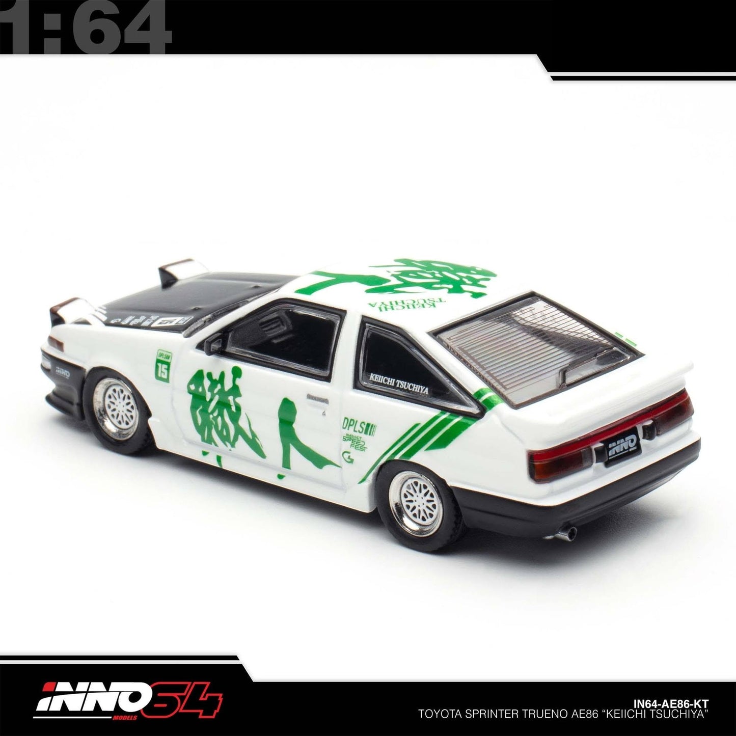 INNO64 - Toyota Sprinter Trueno AE86 *Keiichi Tsuchiya* Limited Edition - IN64-AE86-KT