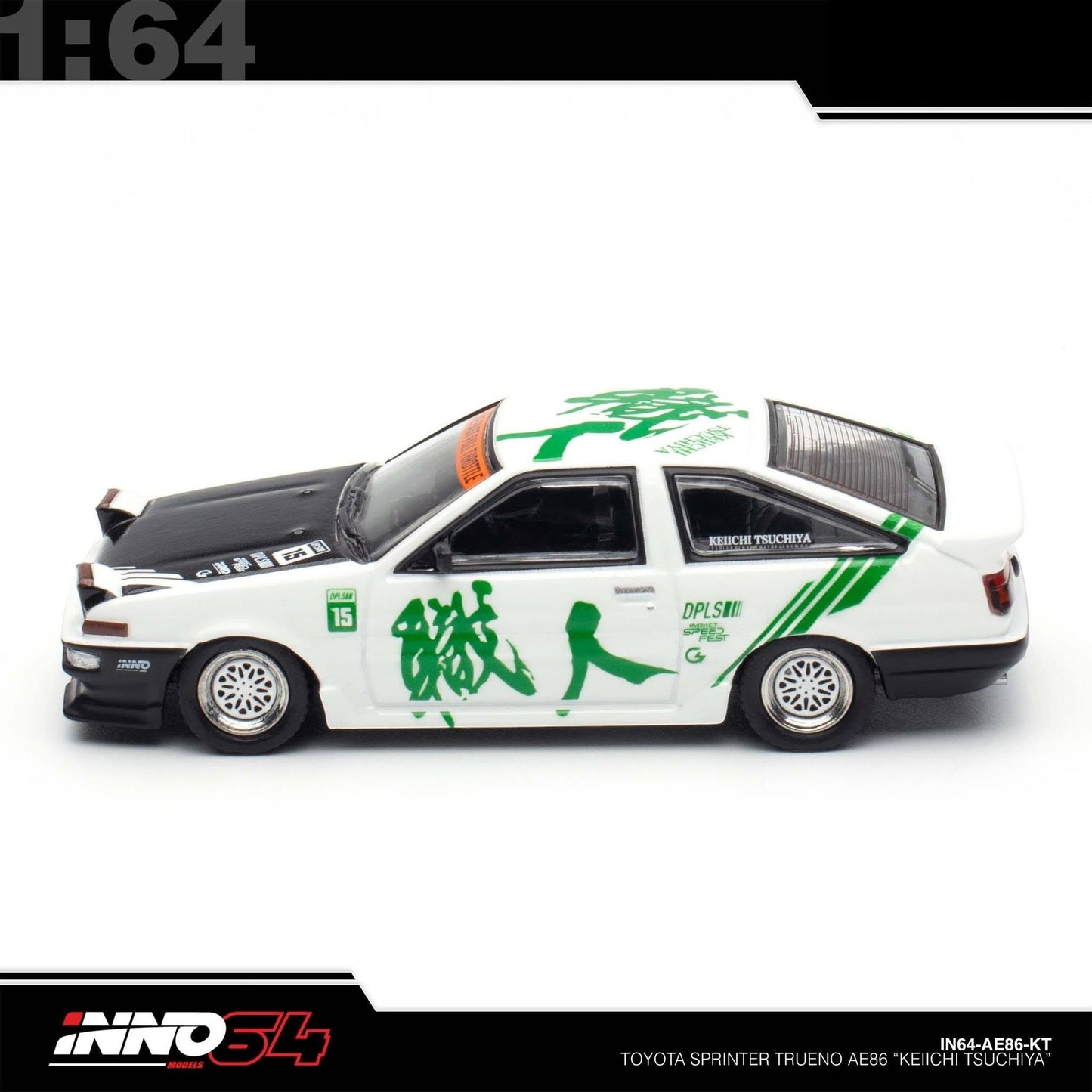 INNO64 - Toyota Sprinter Trueno AE86 *Keiichi Tsuchiya* Limited Edition - IN64-AE86-KT