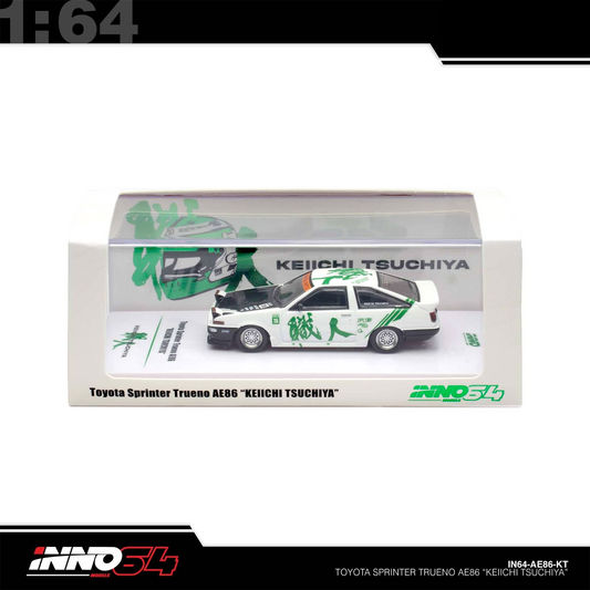 INNO64 - Pre-Order - Toyota Sprinter Trueno AE86 *Keiichi Tsuchiya* Limited Edition - IN64-AE86-KT