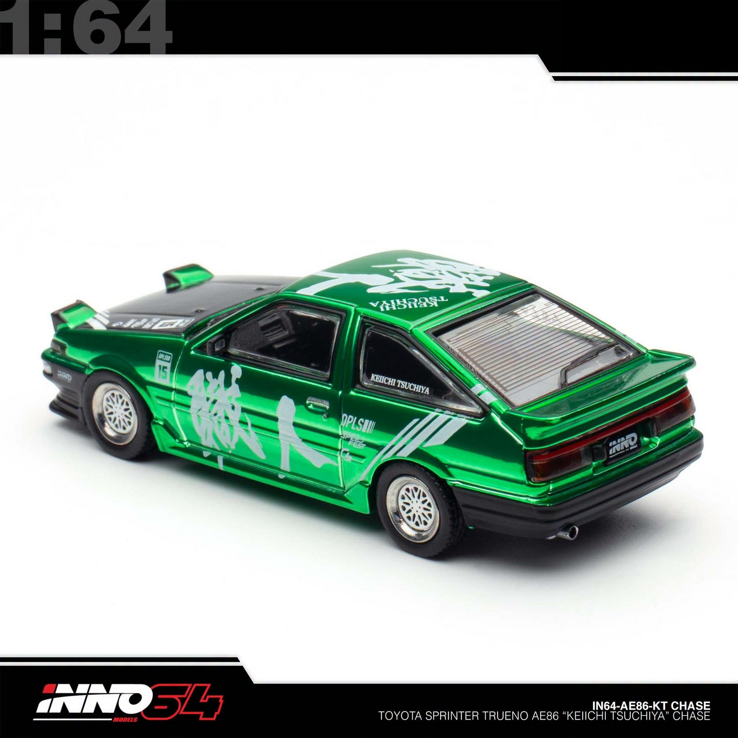 INNO64 - Toyota Sprinter Trueno AE86 *Keiichi Tsuchiya* Limited Edition - IN64-AE86-KT - Chase Car